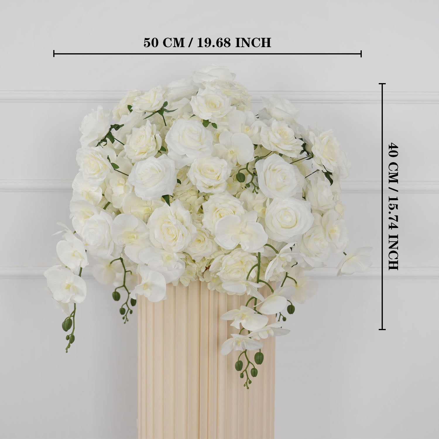 Uflower 50cm Wedding Table Centerpieces Flower Ball